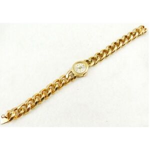Sheffield Gold Curb Chain Ladies Wristwatch